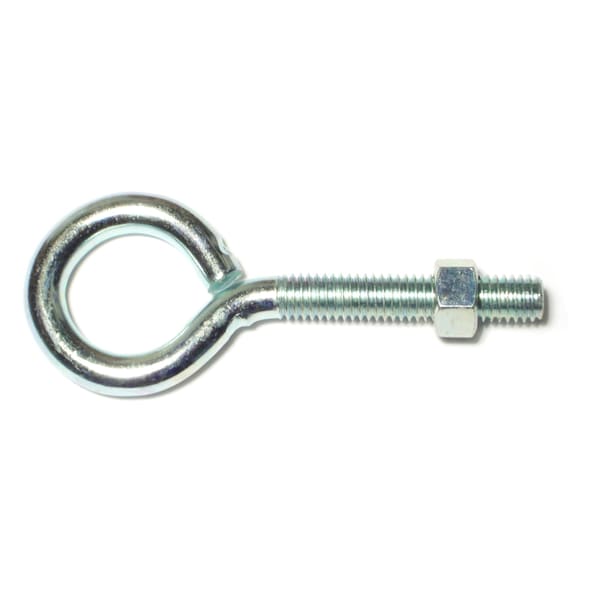 Midwest Fastener Eye Bolt 3/8", 16 in Shank, Steel, Zinc Plated, 10 PK 51713 - main